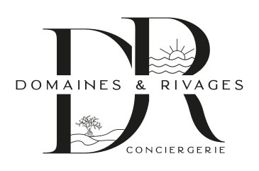 Logo vectoriel noir Domaines _ Rivages